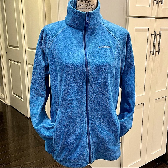 Columbia Full Zipper Fleece Jacket in Blue - Picture 5 of 12